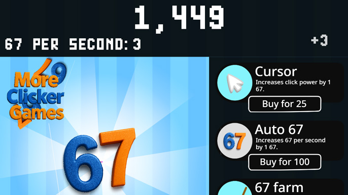 67 idle clicker game