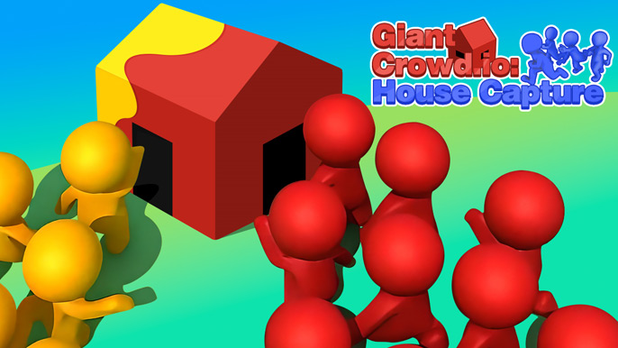 Giant Crowd io House Capture game