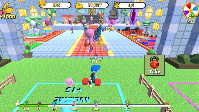 Obby: Gym Simulator, Escape game