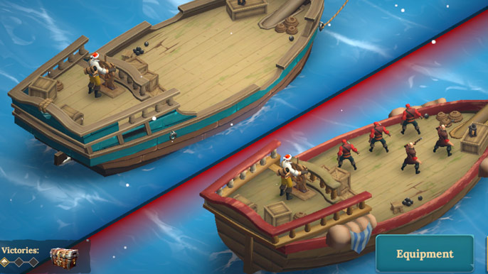 Pirate Ships: Build and Fight game